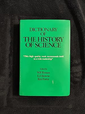Seller image for DICTIONARY OF THE HISTORY OF SCIENCE for sale by JB's Book Vault