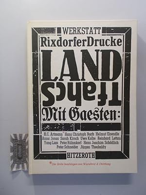 Imagen del vendedor de Landschaft mit Gsten [SIGNIERT!]. (Werkstatt Rixdorfer Drucke). a la venta por Druckwaren Antiquariat