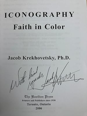 Iconography: Faith in Color SIGNED by author