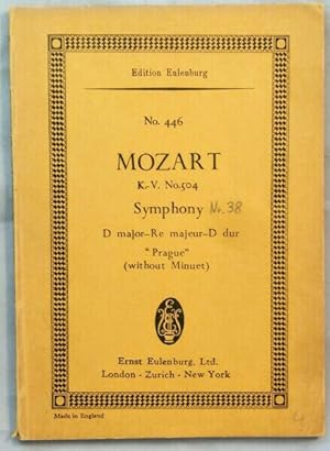 Bild des Verkufers fr Mozart: Symphony D major "Prague" (without Minuet) - KV 504. zum Verkauf von KULTur-Antiquariat