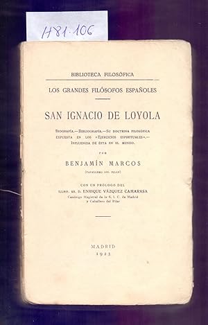 Seller image for SAN IGNACIO DE LOYOA - BIOGRAFIA - for sale by Libreria 7 Soles