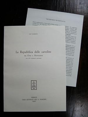 La Repubblica delle cartoline tra Otto e Novecento. Con 29 dramatis personae. [Offprint from Belf...