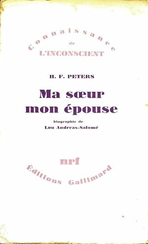 Ma soeur, mon ?pouse - H.F. Peters