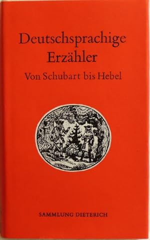 Bild des Verkufers fr Deutschsprachige Erzhler; von Schubart bis Hebel zum Verkauf von Peter-Sodann-Bibliothek eG