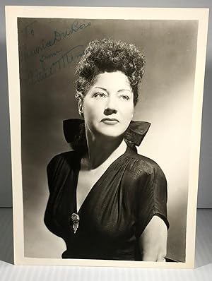 Ethel Merman. Original Black and White Photograph. Cabinet. Signed