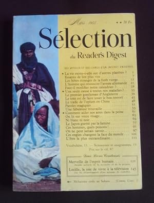 Seller image for Slection du Reader's Digest - Mars 1955 for sale by Librairie Ancienne Zalc