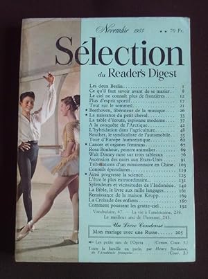 Seller image for Slection du Reader's Digest - Novembre 1955 for sale by Librairie Ancienne Zalc