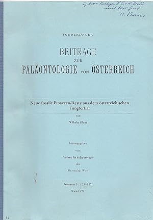 Neue fossile Pinaceen-Reste aus dem österreichischen Jungtertiär.