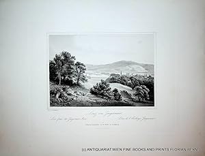 LINZ, Oberösterreich, Ansicht ca. 1850 Titel: Linz von Jaegermair. [aus: Malerische Ansichten v. ...