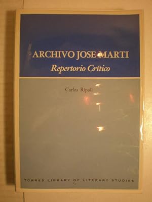 Immagine del venditore per Archivo Jos Mart. Repertorio crtico venduto da Librera Antonio Azorn