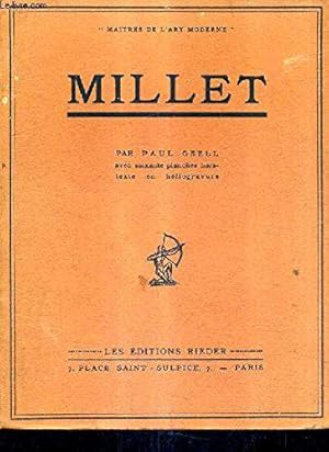 Bild des Verkufers fr Millet / Maitres De L'art Moderne. zum Verkauf von JLG_livres anciens et modernes