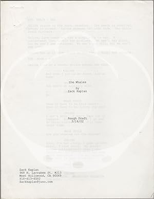 The Whales (Original screenplay for an unproduced short film)