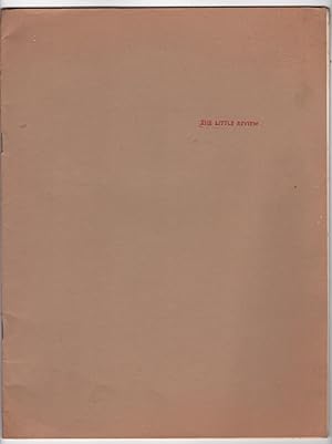 The Little Review 4 (Volume 2, Number 2; 1971) - includes two poems by Frank Stanford