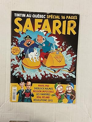 Seller image for SAFARIR Magazine - TINTIN au Quebec Special 16 Pages for sale by CKR Inc.