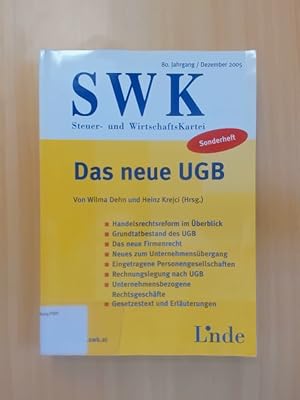 Bild des Verkufers fr Das neue UGB. Handelsrechtsreform im berblick - Grundtatbestand des UGB - Das neue Firmenrecht - Neues zum Unternehmensbergang - Eingetragene Personengesellschaften - Rechnungslegung nach UGB - Unternehmensbezogene Rechtsgeschfte - Gesetzestexte und Erluterungen zum Verkauf von avelibro OHG