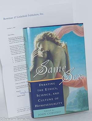 Imagen del vendedor de Same Sex; debating the ethics, science, and culture of homosexuality a la venta por Bolerium Books Inc.