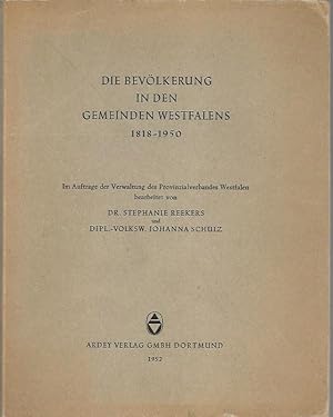 Bild des Verkufers fr Die Bevlkerung in den Gemeinden Westfalens 1818-1950. zum Verkauf von Lewitz Antiquariat