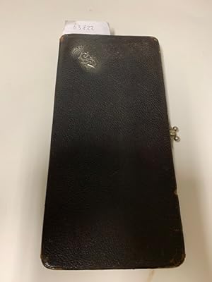 Black leather folding wallet 30x15 cm late 19th early 20th century. Manufactured in Germany. Ador...