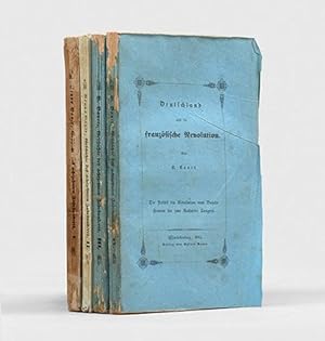 Bild des Verkufers fr Geschichte der Politik, Cultur und Aufklrung des achtzehnten Jahrhunderts. [I: Deutschland whrend der ersten vierzig Jahre des achtzehnten Jahrhunderts. II: Deutschland whrend der Zeit der franzsischen Revolution. III: Die Politik der Revolution bis zum frieden von Basel. IV: Die Politik der Revolution vom Baseler Frieden bis zum Rastadter Congre.] zum Verkauf von Peter Harrington.  ABA/ ILAB.