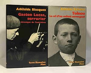 5 livres collection Terre Humaine: GASTON LUCAS SERRURIER. Chronique de l'anti-héros +Toinou + Le...