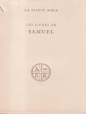 Bild des Verkufers fr Les livres de Samuel zum Verkauf von Librodifaccia