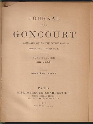 Journal des Goncourt 9 voll