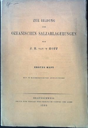 Imagen del vendedor de Zur Bildung der ozeanischen Salzablagerungen. a la venta por books4less (Versandantiquariat Petra Gros GmbH & Co. KG)