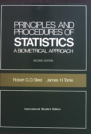 Seller image for Principles and Procedures of Statistics: A Biometrical Approach for sale by books4less (Versandantiquariat Petra Gros GmbH & Co. KG)