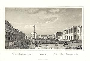Bild des Verkufers fr Louisenstrae ('Die Louisenstrasse - Homburg - La Rue Louisenstrasse'). zum Verkauf von Antiquariat Norbert Haas