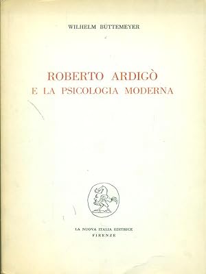 Bild des Verkufers fr Roberto Ardigo' e la psicologia moderna zum Verkauf von Librodifaccia