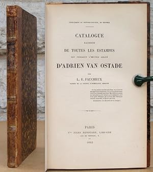Immagine del venditore per Catalogue raisonn de toutes les estampes qui forment l'oeuvre grav d'Adrien van Ostade. venduto da Antiquaria Bok & Bildantikvariat AB