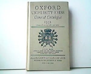 Oxford University Press General Catalogue 1952 (Reissue of 1950 text with a new index). Tenth Edi...