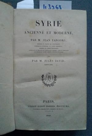 L`univers Pittoresque Syrie Histoire et description de tous les peuples - Syrie ancienne st moderne