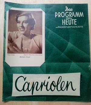 Das Programm von Heute : Capriolen mit Marianne Hoppe