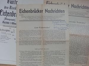 Eichenbrücker Nachrichten 1976 , August und August 1972 + Nachdruck Karte Eichenbrück Maßstab 1:1...