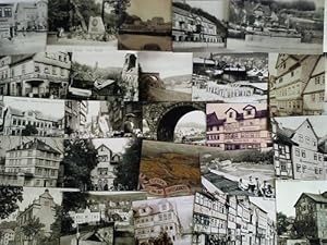 Sammlung von 24 Fotoabzügen mit historischen Motiven der Stadt Hann. Münden und Umgebung