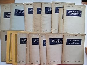 Seller image for String quartet nos 1 - 17 a complete set plus an additional copy of no. 7 (18 books) for sale by Aucott & Thomas