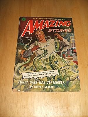 Image du vendeur pour Fantastic Adventures October 1951 mis en vente par biblioboy