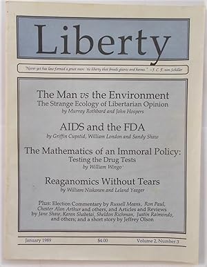 Image du vendeur pour Liberty Vol. 2 No. 3 (January 1989) (Libertarian Magazine) mis en vente par Bloomsbury Books