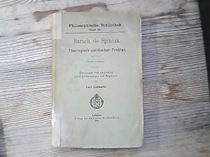 Image du vendeur pour Baruch de Spinoza. Theologisch-politischer Traktat. bertragen und eingeleitet nebst Anmerkungen und Registern. Philosophische Bibliothek, Band 93. mis en vente par Antiquariat Bookfarm