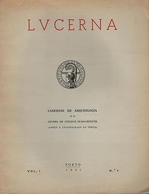 LUCERNA: Cadernos de Arqueologia do Centro de Estudos Humanísticos. Vol. I, Nº 1