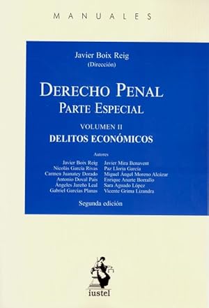 Seller image for Derecho Penal. Parte especial. Volumen II 2020. Delitos econmicos for sale by Vuestros Libros