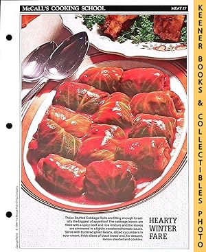 McCall's Cooking School Recipe Card: Meat 27 - Stuffed Cabbage Rolls : Replacement McCall's Recip...