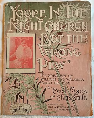 Seller image for You're in the Right Church but the Wrong Pew for sale by The Ridge Books