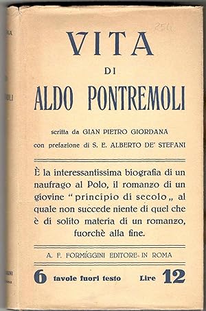 Vita di Aldo Pontremoli. Con una prefazione di S. E. Alberto De' Stefani