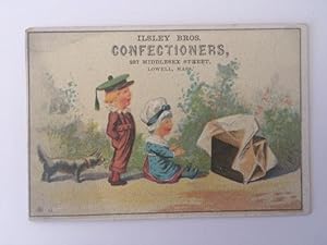 Chicago Antique Victorian Trade Card COLUMBIA BAKING POWDER St Paul,Floral 