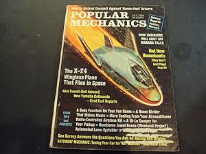 Popular Mechanics July 1968 X-24 Wingless Planes, New Houseboats