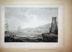 Image du vendeur pour FEODOSIA, Crimea view , antique print Title: View of Caffa or Theodosia, a city & sea Port of Taurica Chersonesus, original print from 1824 [out oft the book: Museum Worsleyanum; Or a Collection of Antique Basso-relievos, Bustos, Statues and Gems; with Views of Places in the Levant. Taken on the Spot in the Years 1785. 1786 and 1787. By Richard Sir Worsley London 1824 Vol. II.] mis en vente par ANTIQUARIAT.WIEN Fine Books & Prints
