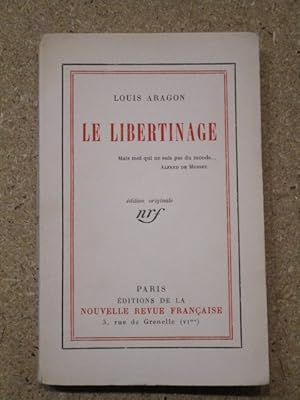 Image du vendeur pour Le libertinage. mis en vente par Librairie Diogne SARL