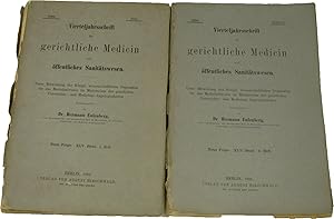 Bild des Verkufers fr Vierteljahresschrift fr gerichtliche Medicin und ffentliches Sanittswesen. Neue Folge. 45. Band. Hefte 1 und 2., zum Verkauf von Versandantiquariat Hbald